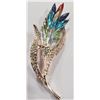 Image 2 : MARQUIS CUT RHINESTONE FLOWER BROOCH