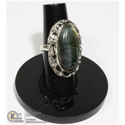 #71-LABRADORITE RING/ SIZE 6.5