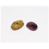 Image 1 : #81-RED RUBY & YELLOW SAPPHIRE GEMSTONE 84.25ct