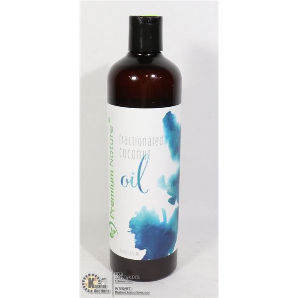 BOTTLE OF PREMIUM NATURE FRACTIONATED COCONUT OIL
