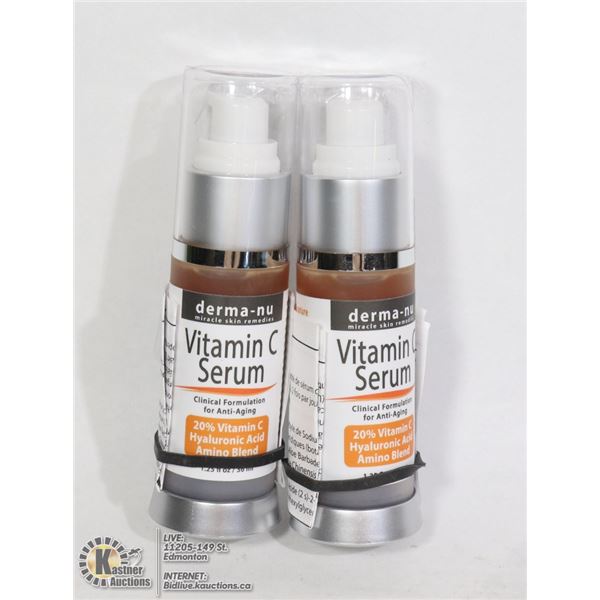 TWO BOTTLES OF VITAMIN C SERUM (ANTI AGING)