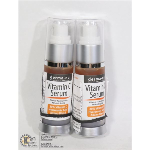 TWO BOTTLES OF VITAMIN C SERUM (ANTI AGING)