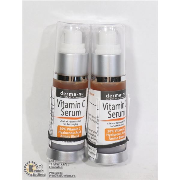 TWO BOTTLES OF VITAMIN C SERUM (ANTI AGING)