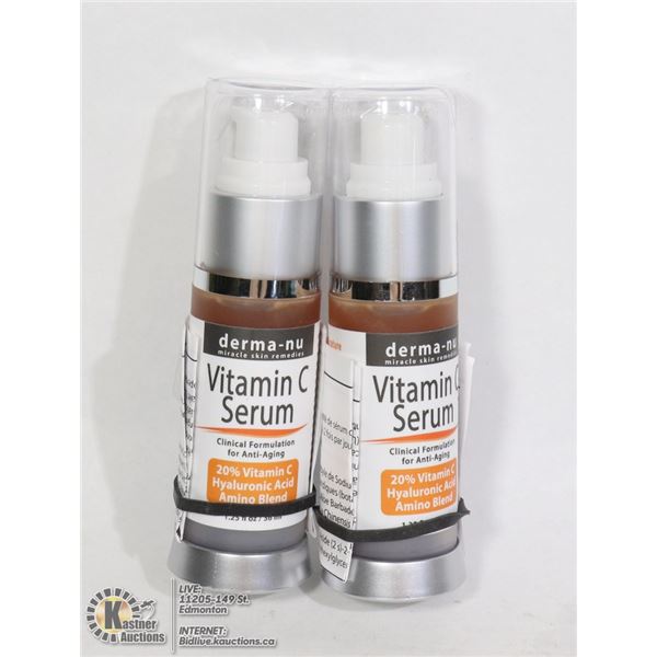 TWO BOTTLES OF VITAMIN C SERUM (ANTI AGING)