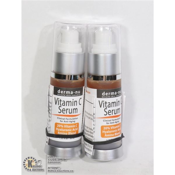 TWO BOTTLES OF VITAMIN C SERUM (ANTI AGING)