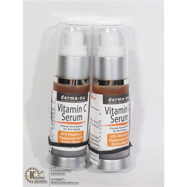 TWO BOTTLES OF VITAMIN C SERUM (ANTI AGING)