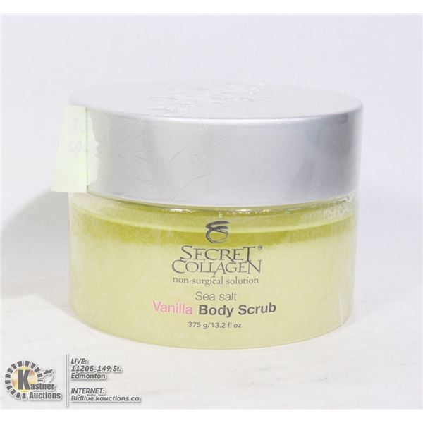 SECRET COLLAGEN SEA SALT VANILLA BODY SCRUB