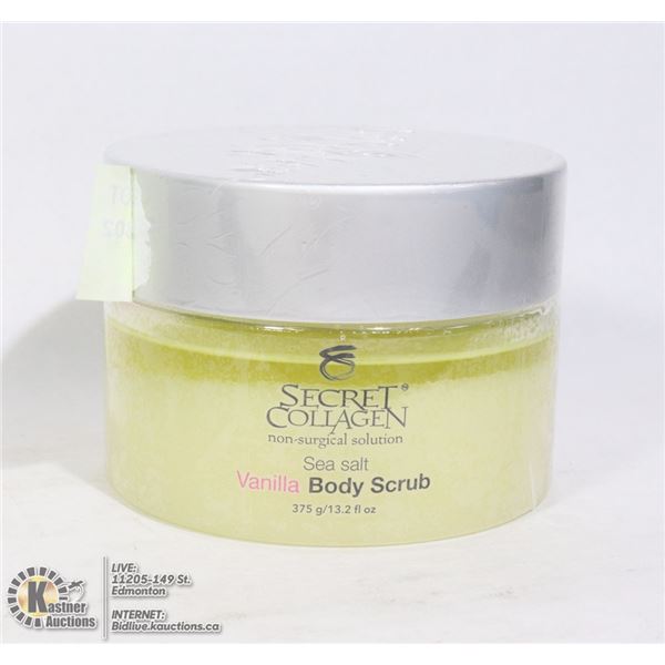 SECRET COLLAGEN SEA SALT VANILLA BODY SCRUB