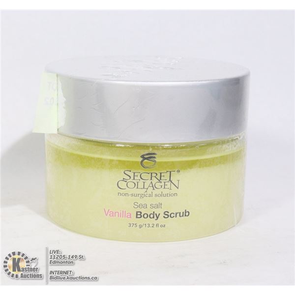 SECRET COLLAGEN SEA SALT VANILLA BODY SCRUB