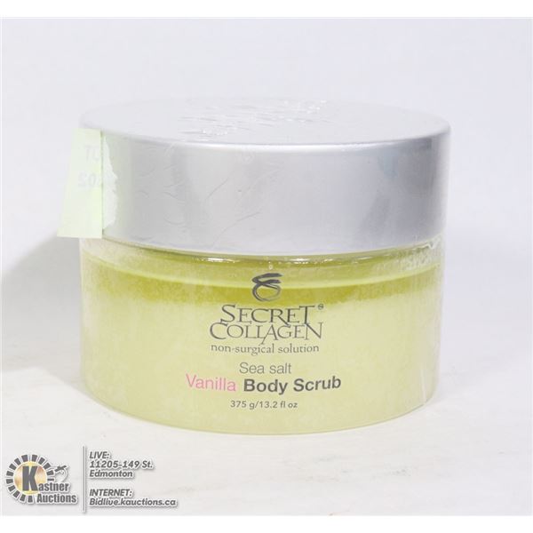 SECRET COLLAGEN SEA SALT VANILLA BODY SCRUB