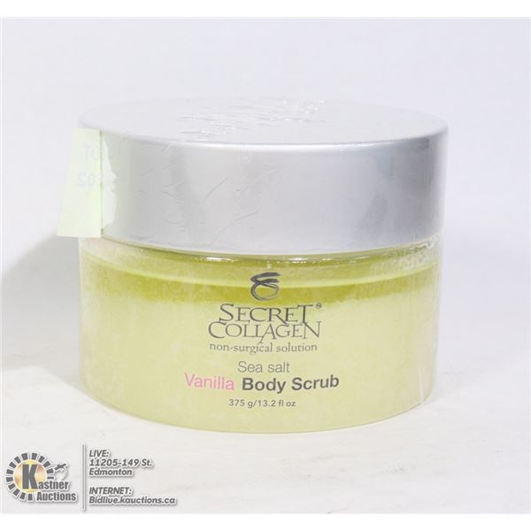 SECRET COLLAGEN SEA SALT VANILLA BODY SCRUB