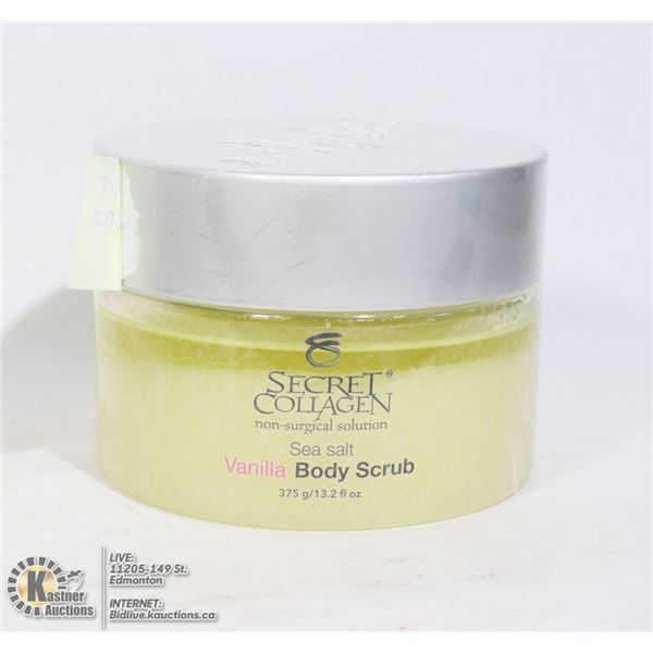 SECRET COLLAGEN SEA SALT VANILLA BODY SCRUB