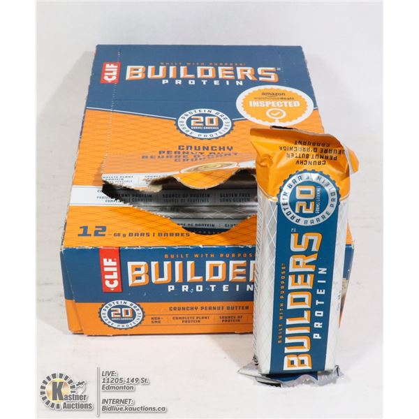 CASE OF 12 CLIFF BUILDERS PROTEIN BARS