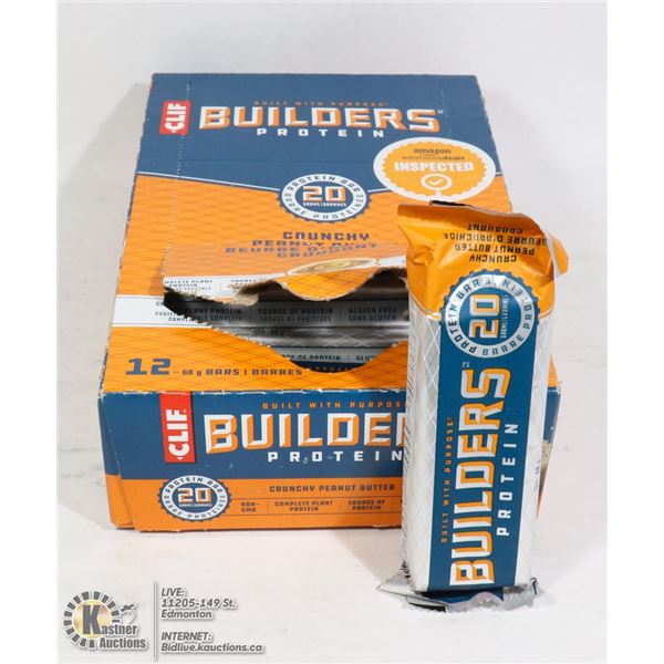 CASE OF 12 CLIFF BUILDERS PROTEIN BARS