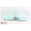 Image 1 : 2 BOROSILICATE GLASS CONTAINER SETS