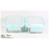 Image 1 : 2 BOROSILICATE GLASS CONTAINER SETS