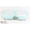Image 1 : 2 BOROSILICATE GLASS CONTAINER SETS