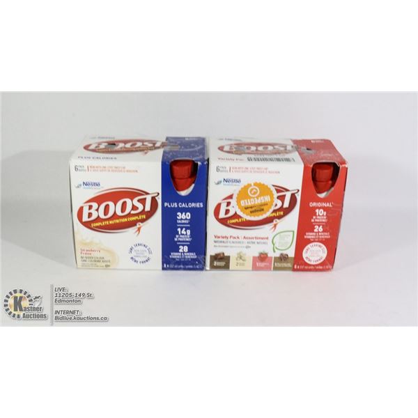 TWO 6 PACK BOOST NUTRITION COMPLETE