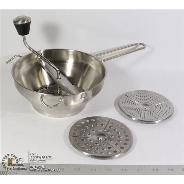 NAVARIS PASSIERGERAT STAINLESS STEEL FOOD MILL