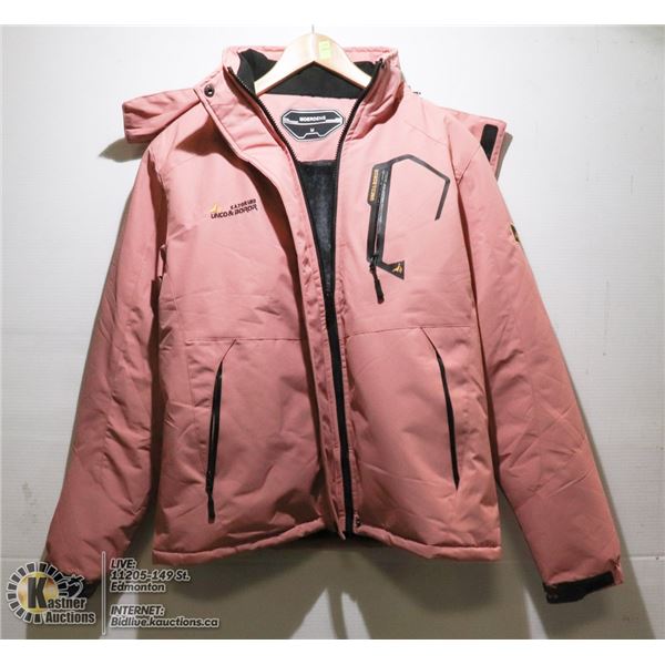 PINK LADIES MOERDENG WATERPROOF JACKET SIZE MEDIUM