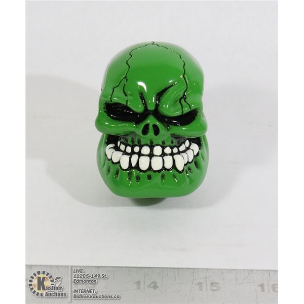 NEW GREEN SKULL SHIFTER HEAD REPLACEMENT