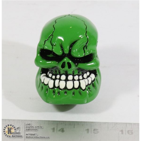 NEW GREEN SKULL SHIFTER HEAD REPLACEMENT