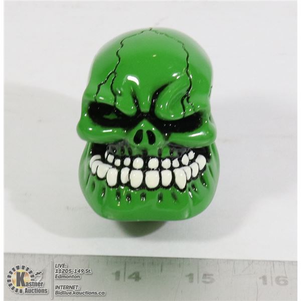 NEW GREEN SKULL SHIFTER HEAD REPLACEMENT