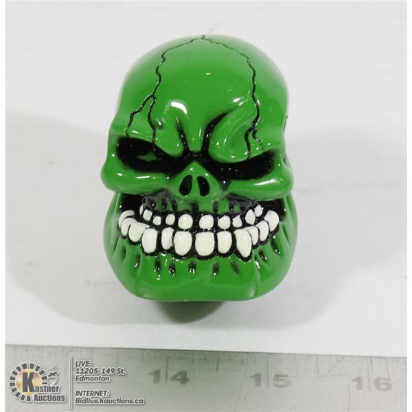 NEW GREEN SKULL SHIFTER HEAD REPLACEMENT