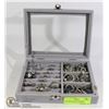 Image 1 : CASE WITH ESTATE JEWELRY INCLUDING RINGS EARRINGS