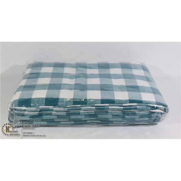 TWO PACK GIGHAM CHECK CURTAIN PANEL