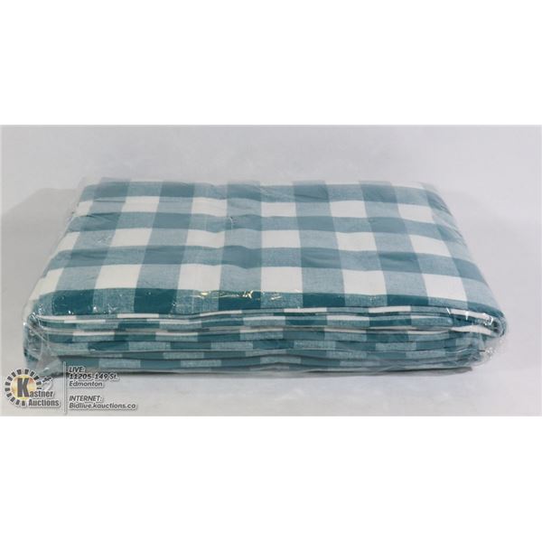 TWO PACK GIGHAM CHECK CURTAIN PANEL