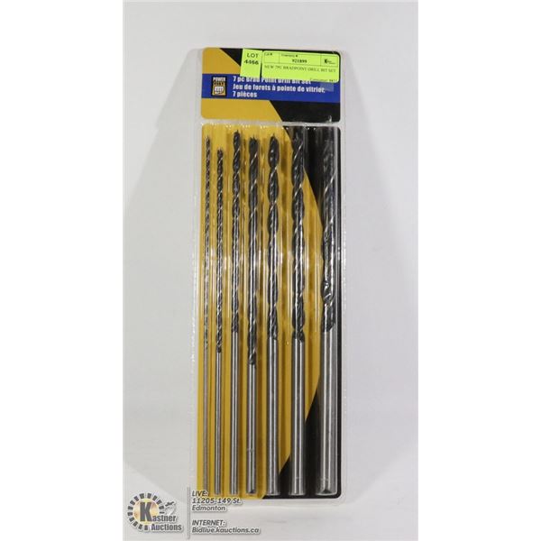 NEW 7PC BRADPOINT DRILL BIT SET