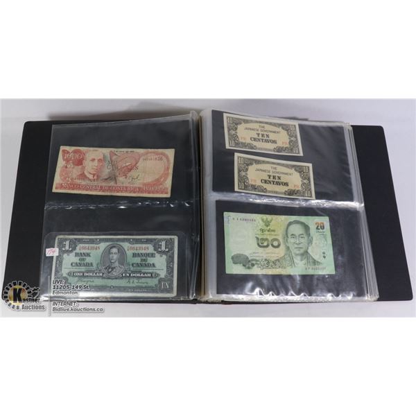 ESTATE COLLECTION OF APPROX 30 + WORLD BILLS /