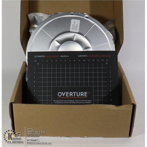 BLACK 2.85 MM OVERTURE PETG 3D PRINTER FILAMENT