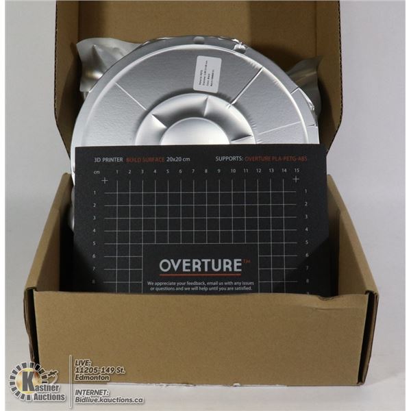 BLACK 2.85 MM OVERTURE PETG 3D PRINTER FILAMENT