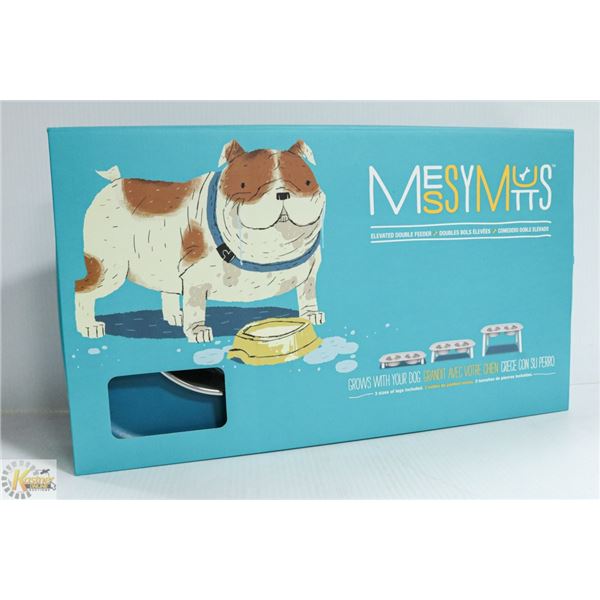 MESSY MUTTS ELAVATED DOUBLE FEEDER