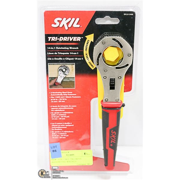 NEW 14 IN 1 SKIL TRI-DRIVE RATCHETING WRENCH