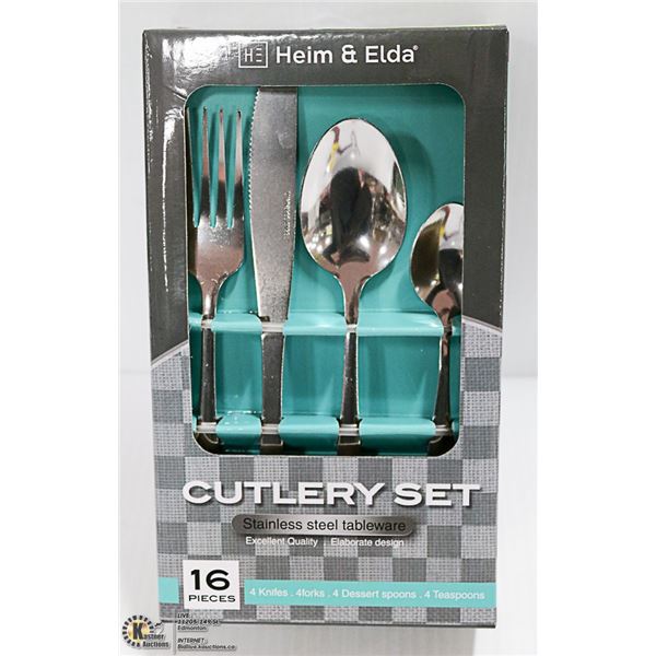 NEW 16PCS HEIM & ELDA CUTLERY SET