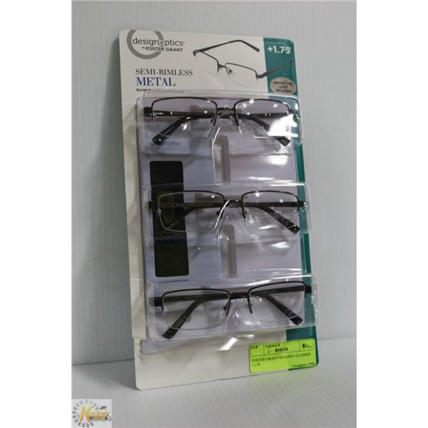FOSTER GRANT READING GLASSES +1.75