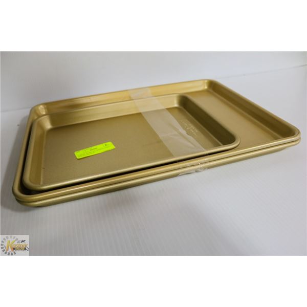 NORDIC WARE 3PC BAKING SHEET SET ALUMINIUM