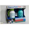 Image 1 : 2 PACK THERMOFLASK KIDS 414 ML BOTTLES