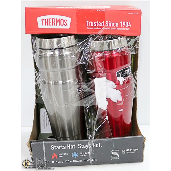 THERMOS LEAK PROOF TRAVEL TUMBLERS