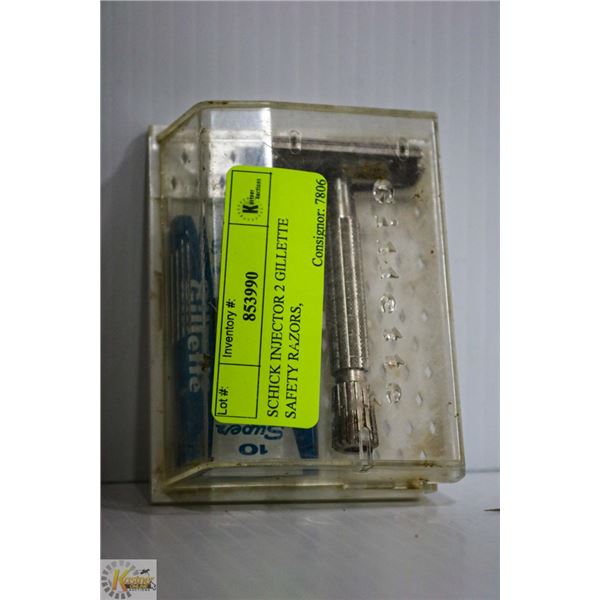 SCHICK INJECTOR 2 GILLETTE SAFETY RAZORS,
