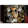 Image 1 : FLAT WITH 7 VINTAGE BEER STEINS