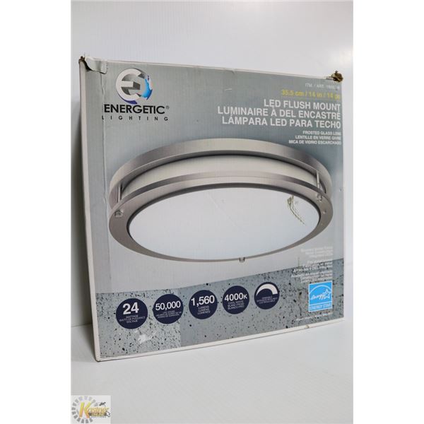 ENERGETIC LED FLUSH MOUNT LIGHT FIXTURE