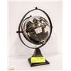 Image 1 : METAL BASE BLACK DESK GLOBE WITH DUAL