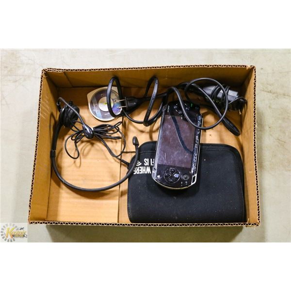 BOX WITH SONY PSP HAND-HELD CONSOLE