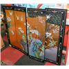 Image 1 : VINTAGE ORIENTAL 4 PANEL ARTWORK, EACH PANEL