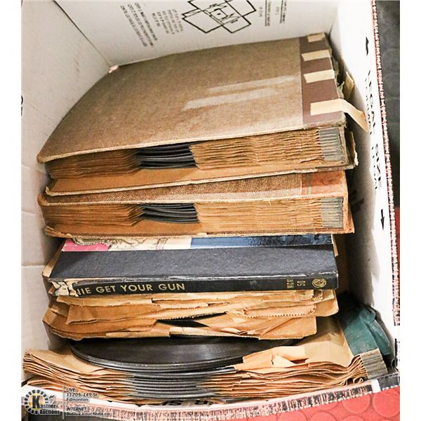 BOX OF VINTAGE 78 RPM RECORDS INCLUDING: DUKE