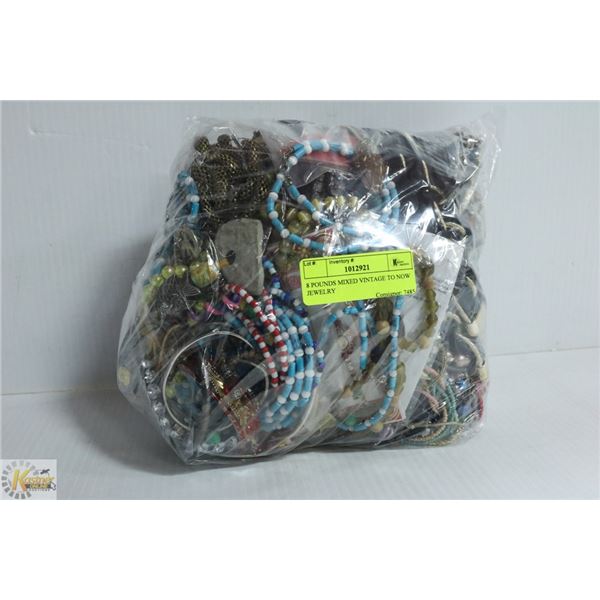 8 POUNDS MIXED VINTAGE TO NOW JEWELRY